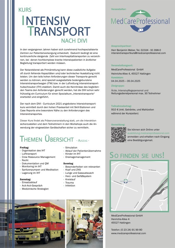 Flyer_Intensivtransport_2025-April - Update erfolgt Flyer_Intensivtransport_2025-April - Update erfolgt