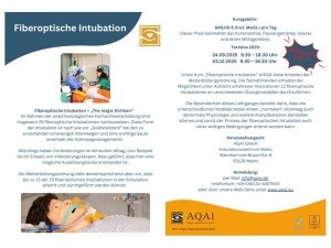 Flyer Fiberoptische Intubation